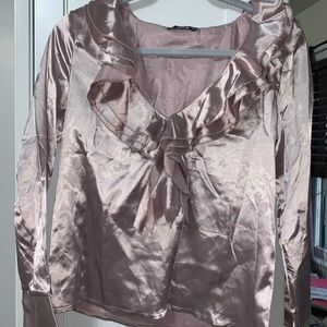 Lavender chiffon blouse